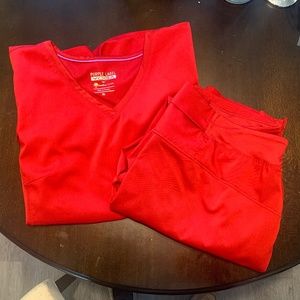 Healing Hands Scrub Bottom Purple Label - Yoga in Red